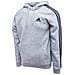 Felpa Essentials In Fleece Con Cappuccio E 3 Strisce M Gk9084 - Foto miniatura 10