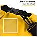 Borsa Zaino Impermeabile 20l, Dry Bag Mare 20 Litri, Sacca Impermeabile Con Tracolla Regolabile, Zaino Waterproof Per Barca Pesca Rafting Spiaggia Sport Acquatici (gialla)  - Foto miniatura 4