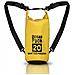 Borsa Zaino Impermeabile 20l, Dry Bag Mare 20 Litri, Sacca Impermeabile Con Tracolla Regolabile, Zaino Waterproof Per Barca Pesca Rafting Spiaggia Sport Acquatici (gialla)  - Foto miniatura 1