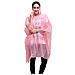 Poncho Antipioggia Monouso Con Cappuccio Senza Maniche Rosa - Foto miniatura 1