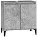 Mobile Lavabo Grigio Cemento 58x33x60 Cm In Legno Multistrato - Foto miniatura 2