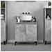 Mobile Lavabo Grigio Cemento 58x33x60 Cm In Legno Multistrato - Foto miniatura 1