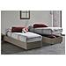 Letto Singolo Benedetta, Letto Contenitore Con Rivestimento In Ecopelle, 100% Made In Italy, Apertura Frontale, Con Materasso Cm 80x200 Incluso, Tortora - Foto miniatura 1