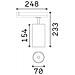 Proiettore Fox Dali Alluminio-materie Plastiche Bianco Led 25w 3000k Cri90 - Foto miniatura 3