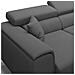 Fusion Divano 3 Sedute In Tessuto Smacchiabile T05 Antracite - Foto miniatura 3