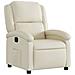 Poltrona Reclinabile Elettrica Crema In Similpelle - Foto miniatura 3