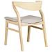 Set Di 2 Sedie Da Pranzo Legno Chiaro E Beige Maroa - Foto miniatura 6