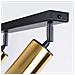 Lampada Da Soffitto Winx 2 Nero /oro Sl. 1383 - Moderno Lampade Da Soffitto Oro Nero 18.5x30x6 Cm - Foto miniatura 8