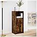 Credenza con LED Rovere Fumo 42,5x34x100cm in Legno Multistrato - Foto miniatura 2