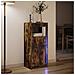 Credenza con LED Rovere Fumo 42,5x34x100cm in Legno Multistrato - Foto miniatura 3