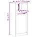 Credenza con LED Rovere Fumo 42,5x34x100cm in Legno Multistrato - Foto miniatura 5