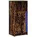 Credenza con LED Rovere Fumo 42,5x34x100cm in Legno Multistrato - Foto miniatura 8