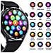 Smartwatch Con Ecg, Cardiofrequenzimetro, Pressione Sanguigna E Contapassi Black And Brown Leather Strap - Foto miniatura 2