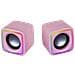 Altoparlante da gioco RGB compatto MSCUBEP Cablato Potenza 8 W Colore Rosa - Foto miniatura 3