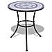 Tavolo Da Bistrot Blu E Bianco 60 Cm A Mosaico - Foto miniatura 2