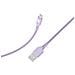 Cavo Di Ricarica E Trasferimento Usb-a /lightning 2,4a Fastcharge 12w 1,2m, Viola - Foto miniatura 4