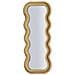 Specchio Con Cornice Onda 1 - Oro - Mdf - 60x6x160 Cm - Foto miniatura 1