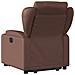 Poltrona Alzapersona Reclinabile Marrone in Similpelle - Foto miniatura 5
