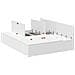 Struttura letto con contenitore  Bianca 135x190 cm - Foto miniatura 1