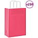 Sacchetti di Carta 250 pz con Manici Rosa 21x11x31 cm - Foto miniatura 1