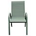 Set Di 6 Sedie Marbella In Textilene Verde Salvia - Alluminio Verde Salvia - Foto miniatura 4