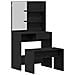 Set Tavolo da Trucco Rovere nero 74.5 x 40 x 141 cm - Foto miniatura 1