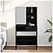 Set Tavolo da Trucco Rovere nero 74.5 x 40 x 141 cm - Foto miniatura 4