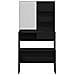Set Tavolo da Trucco Rovere nero 74.5 x 40 x 141 cm - Foto miniatura 8