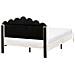 Letto Velluto Sauvian 140 X 200 Cm Bianco Sporco - Foto miniatura 5