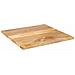 Piano per Tavolo 70x70x3,8 cm Quadrato Legno Massello di Mango - Foto miniatura 2