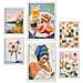 Set Di 6 Stampe Mix Di Letture Per La Colazione In Set Di Dipinti Decorativi Estetici Per Il Tuo Soggiorno, Camera Da Letto, Casa A3 & A4 Cornice Bianca - Foto miniatura 1
