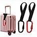 Set Da 2 Ganci Da Viaggio Con Moschettone In Alluminio E Cinturino In Nylon Red - Foto miniatura 2