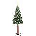 Albero di Natale snodato con 150 LED con supporto Verde 150 cm - Foto miniatura 4