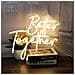 Insegna Al Neon Led ""better Together"" - Luce Decorativa Usb Per Feste E Decorazioni Domestiche - Foto miniatura 2