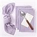 Set Di 12 Tovaglioli Da Tavola In Cotone Viola - Tovaglioli In Tessuto Orlato Per Matrimoni E Feste Purple - Foto miniatura 3