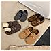 Pantofole Calde Stile Birkenstock Con Suola Spessa - Scarpe Invernali Alla Moda E Confortevoli Coffee 36 - Foto miniatura 3