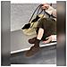 Pantofole Calde Stile Birkenstock Con Suola Spessa - Scarpe Invernali Alla Moda E Confortevoli Coffee 36 - Foto miniatura 7