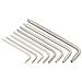 Set 8pz chiavi Torx antimanomissione a braccio lungo (con foro), acciaio S2, TT9-TT40 - Foto miniatura 1