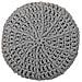 Sgabello Grigio In Cotone Intrecciato E Legno 32x32x44h - Foto miniatura 5