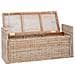 Panchina con contenitore Naturale 110 x 40 x 50 cm Rattan - Foto miniatura 4