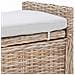Panchina con contenitore Naturale 110 x 40 x 50 cm Rattan - Foto miniatura 9