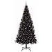Albero di Natale con 300 LED con supporto Nero 240 cm PVC - Foto miniatura 3