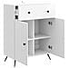 Credenza Bianco Lucido 66 x 34,5 x 90 cm Legno ingegnerizzato - Foto miniatura 3