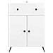Credenza Bianco Lucido 66 x 34,5 x 90 cm Legno ingegnerizzato - Foto miniatura 4