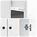 Credenza Bianco Lucido 66 x 34,5 x 90 cm Legno ingegnerizzato - Foto miniatura 7