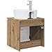Mobile Lavabo da Parete Rovere Artigianale 49,5 x 44,5 x 65 cm - Foto miniatura 4