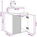 Mobile Lavabo da Parete Rovere Artigianale 49,5 x 44,5 x 65 cm - Foto miniatura 7