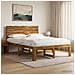 Letto matrimoniale con testiera ROSTOCK Naturale 137 x 190 cm - Foto miniatura 8