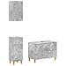 Set di armadietti da bagno in 3 pezzi DELFT Grigio Cemento - Foto miniatura 1