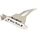 Adattatore piastra slot basso profilo 2 porte USB A femmina - Foto miniatura 3